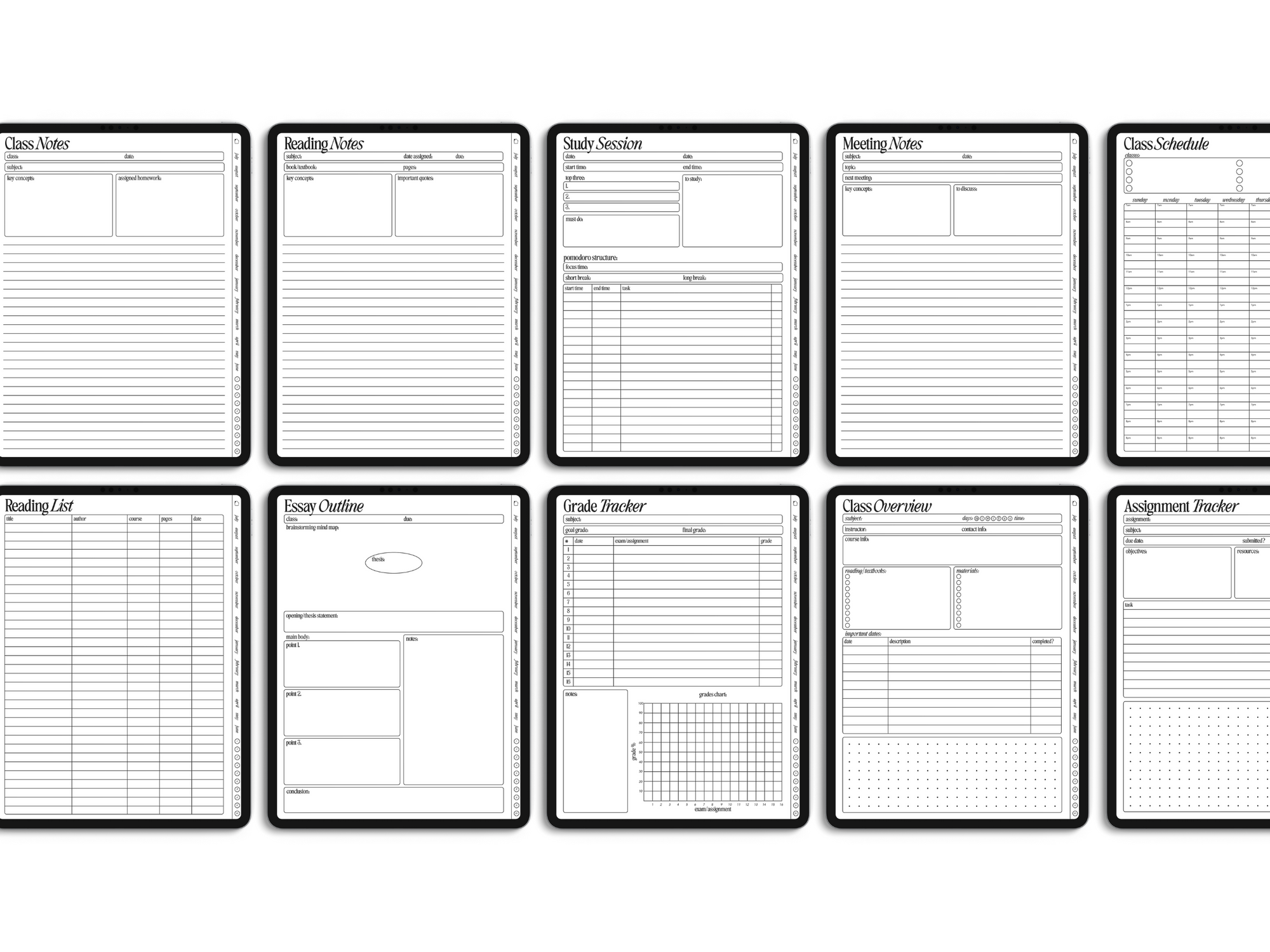 Student Templates