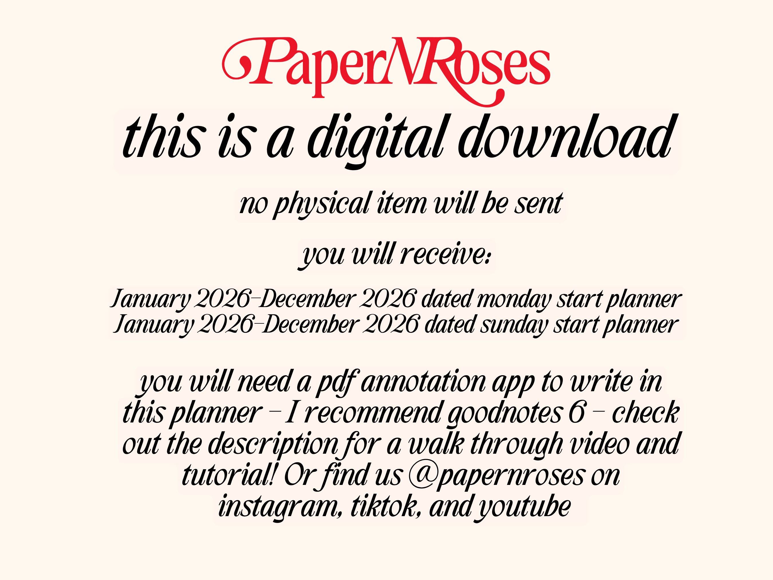 2026 Landscape Life Planner