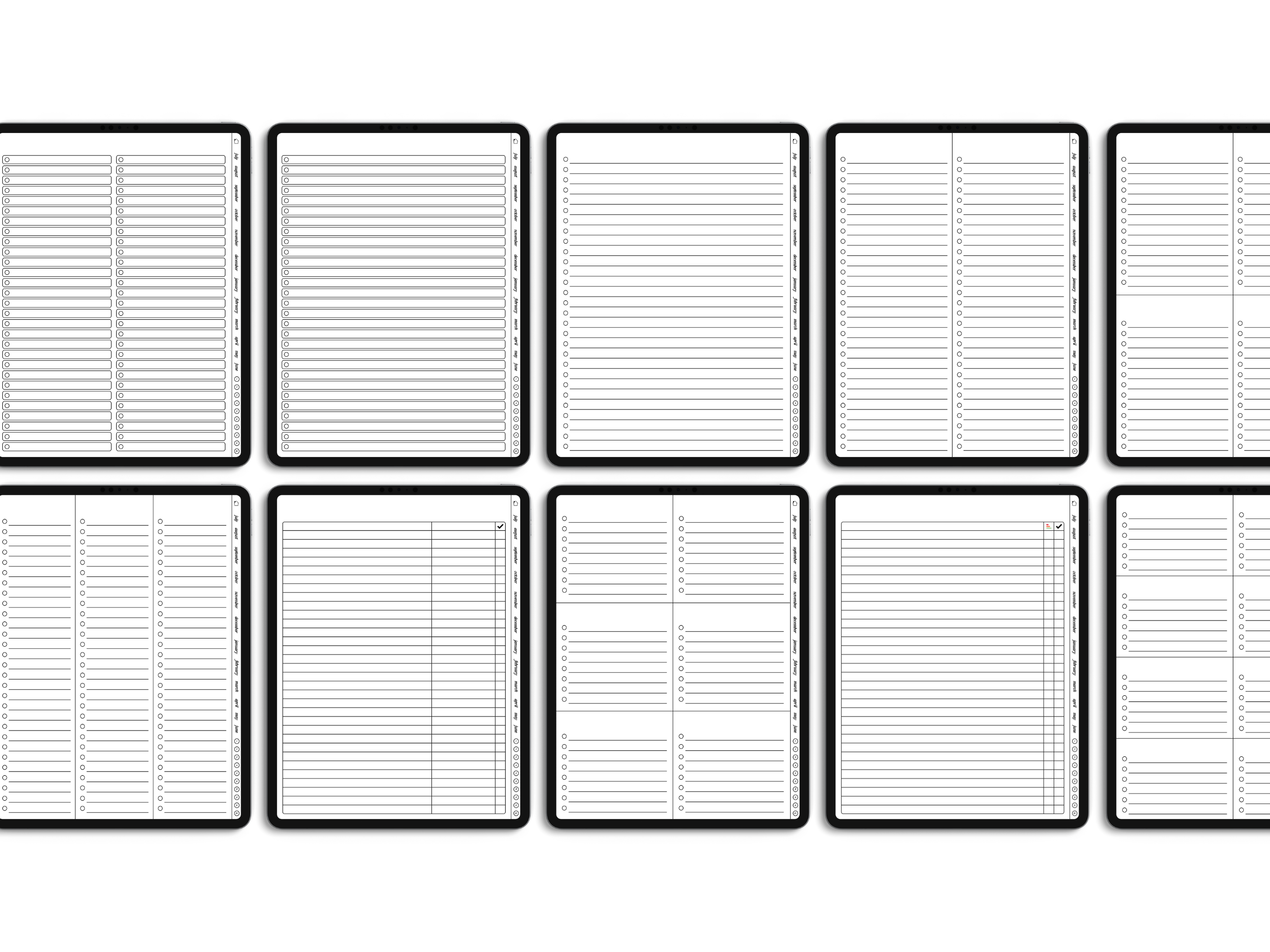 To Do List Planner Inserts