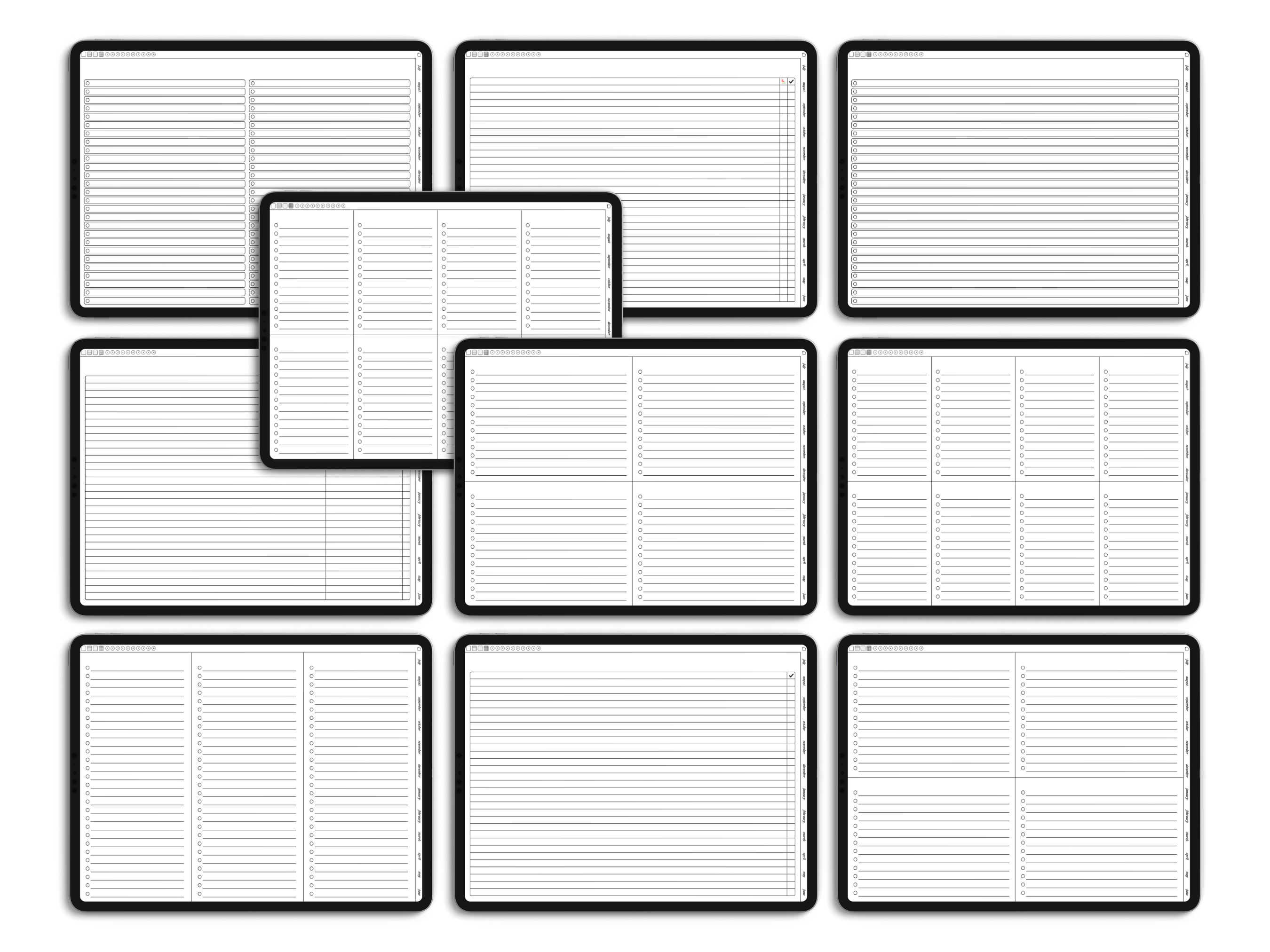 To Do List Planner Inserts