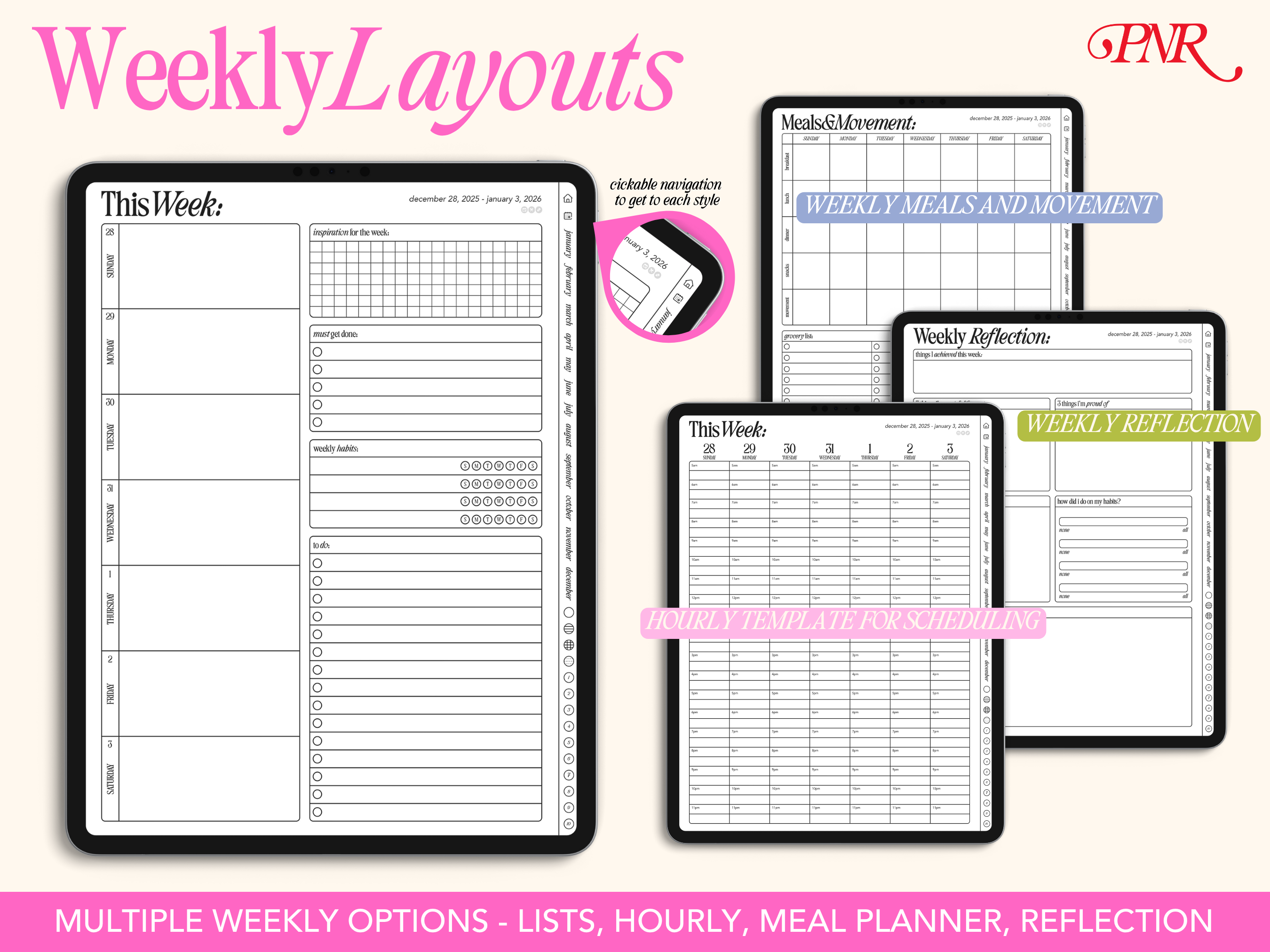 2026 Portrait Life Planner