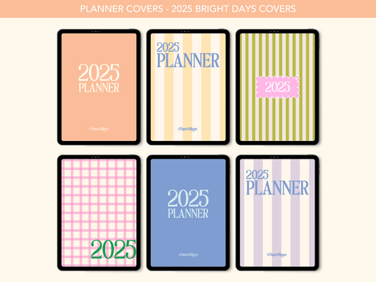 😎 2025 Bright Days Planner Covers 💐