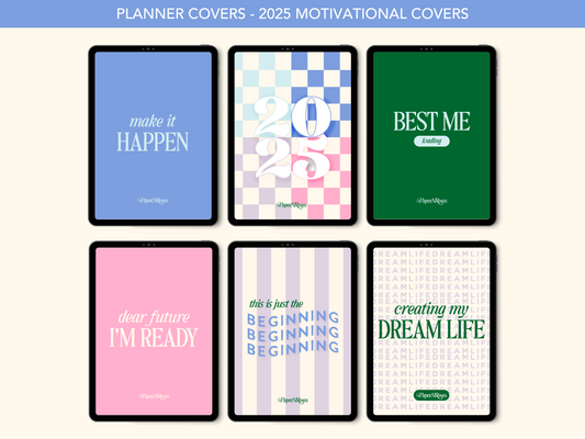 🪩 2025 Motivational Planner Covers 📓