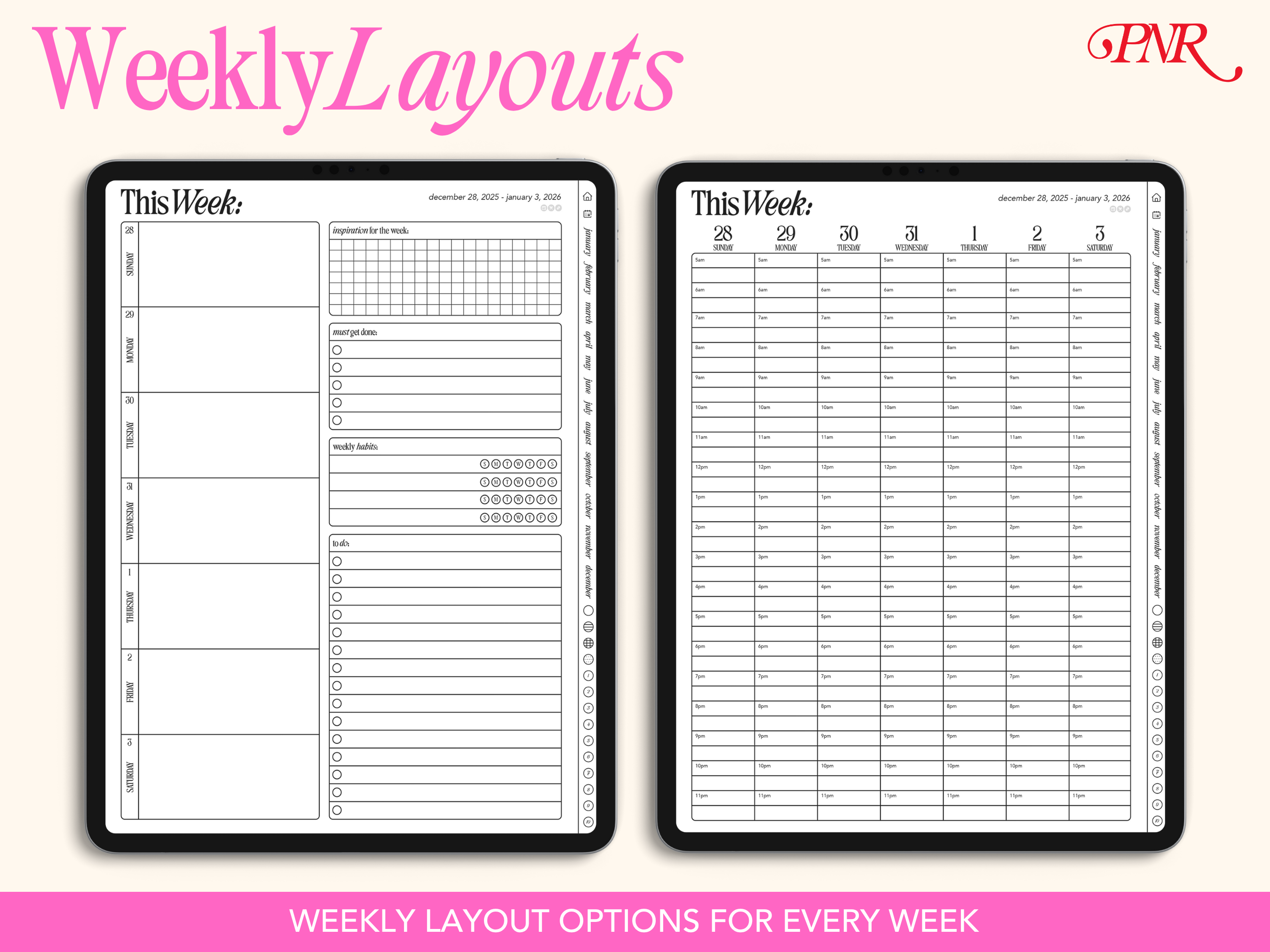 2026 Portrait Life Planner