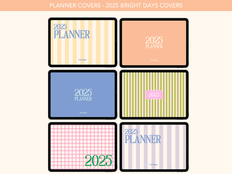 😎 2025 Bright Days Planner Covers 💐