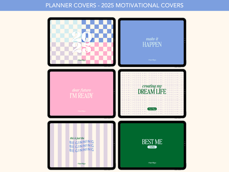 🪩 2025 Motivational Planner Covers 📓