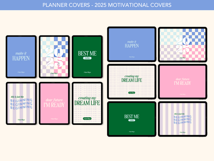 🪩 2025 Motivational Planner Covers 📓