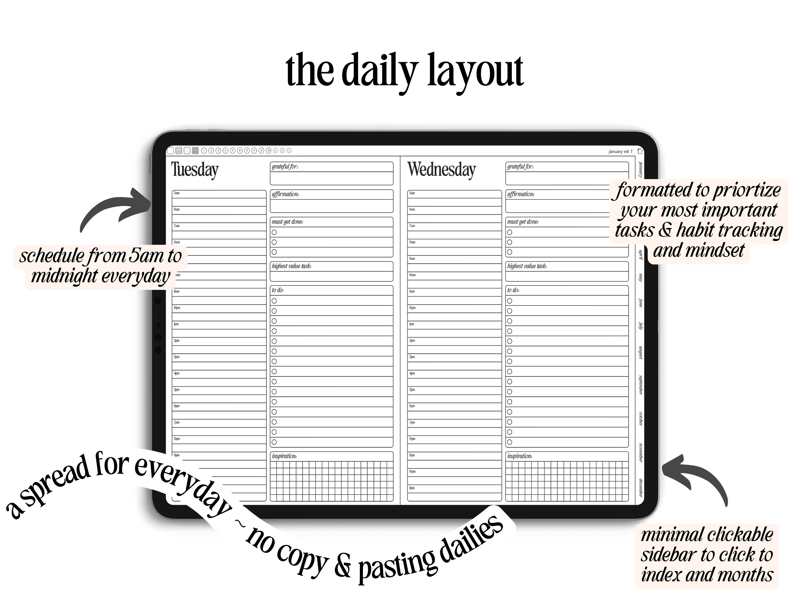 Undated Landscape Planner
