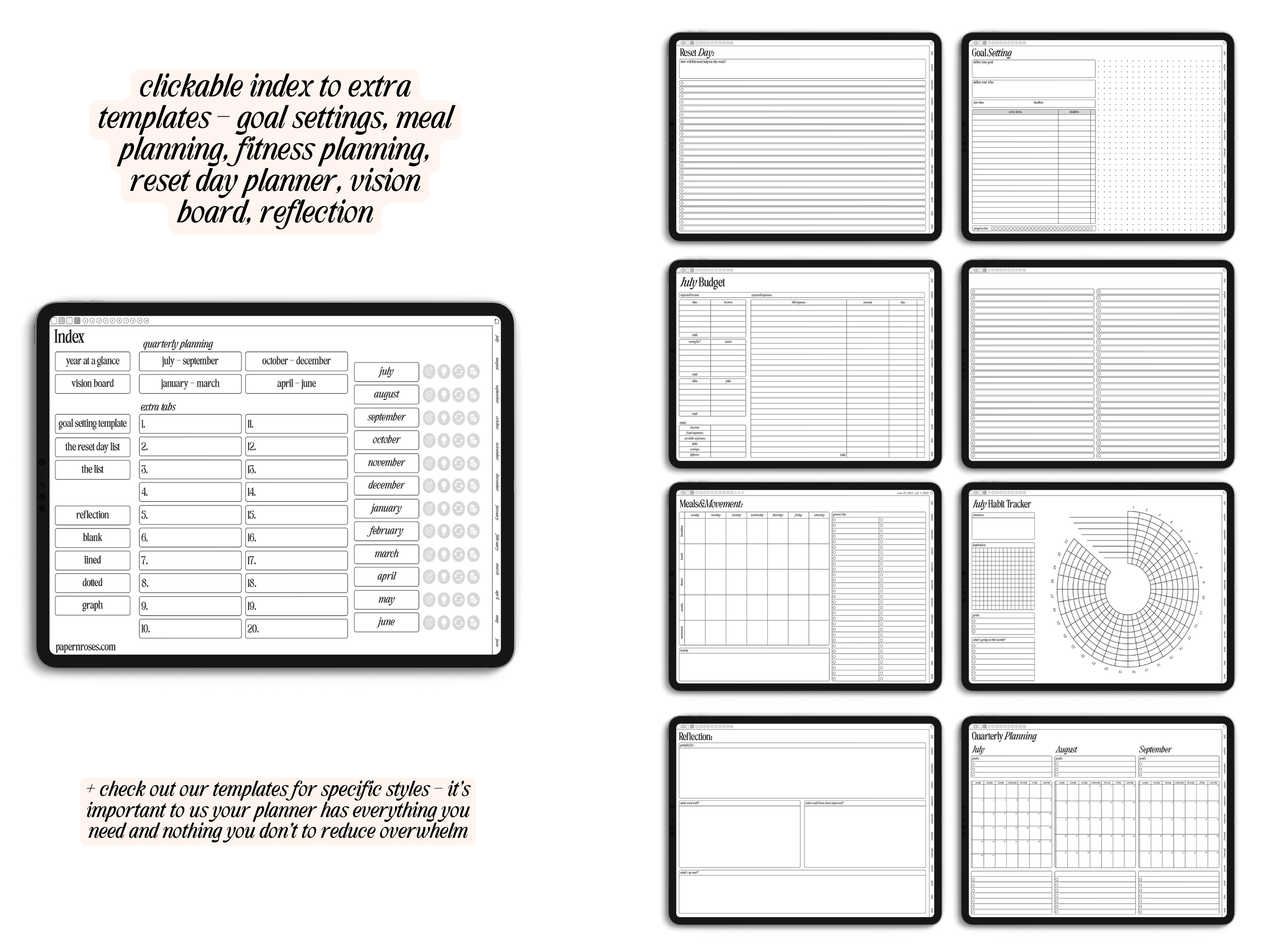 Undated Landscape Planner