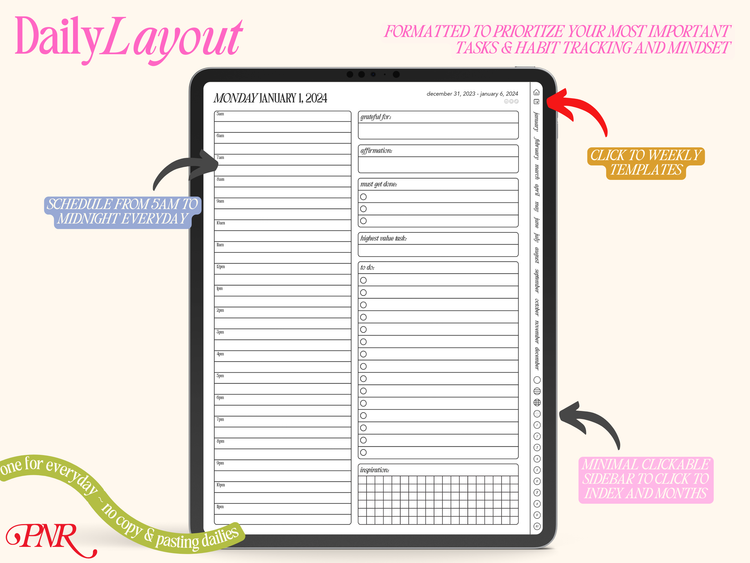 2024-2025 Portrait Life Planner