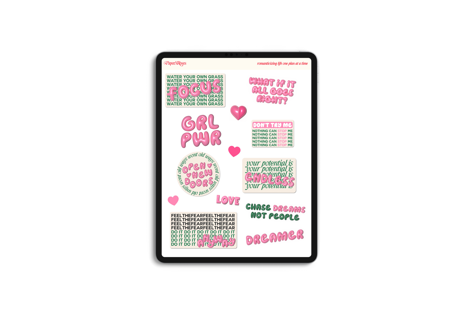 Bubblegum 3D Motivation - Words Matter