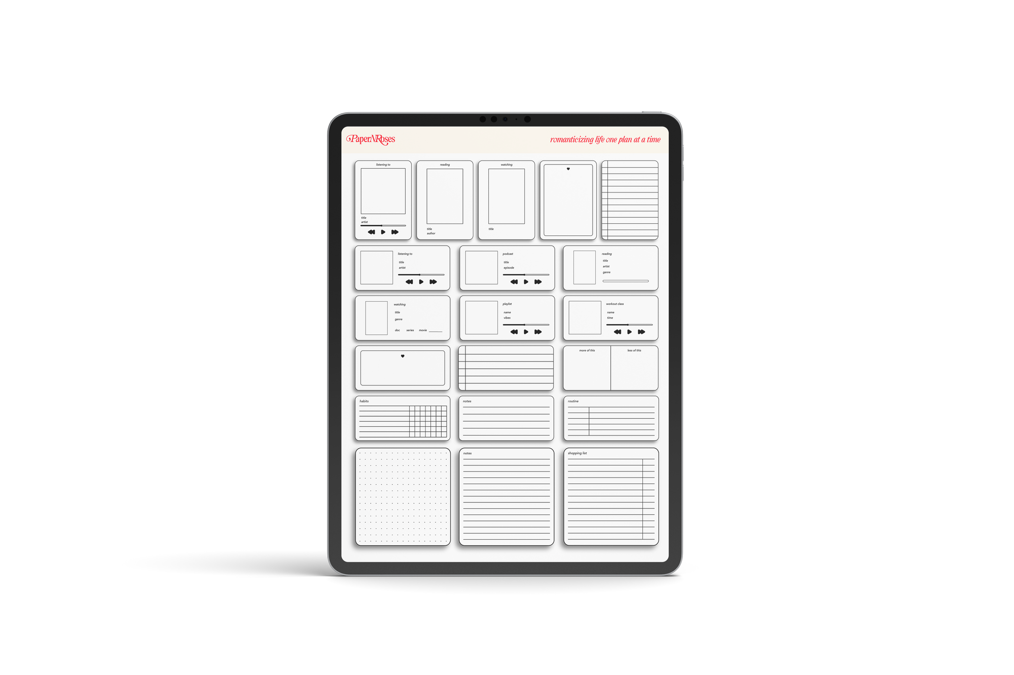 Black and White Functional Stickers 🖤📓