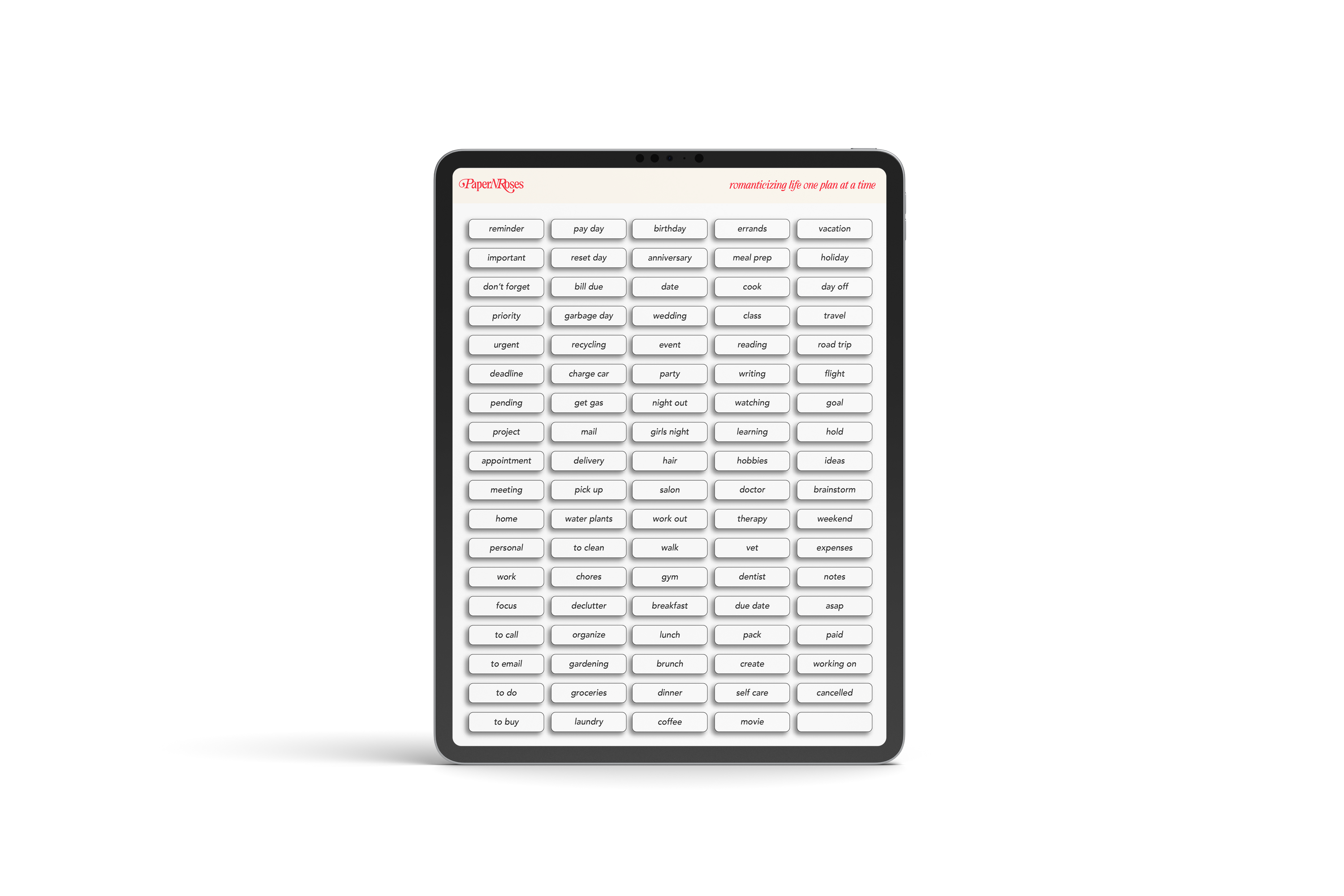 Black and White Functional Stickers 🖤📓